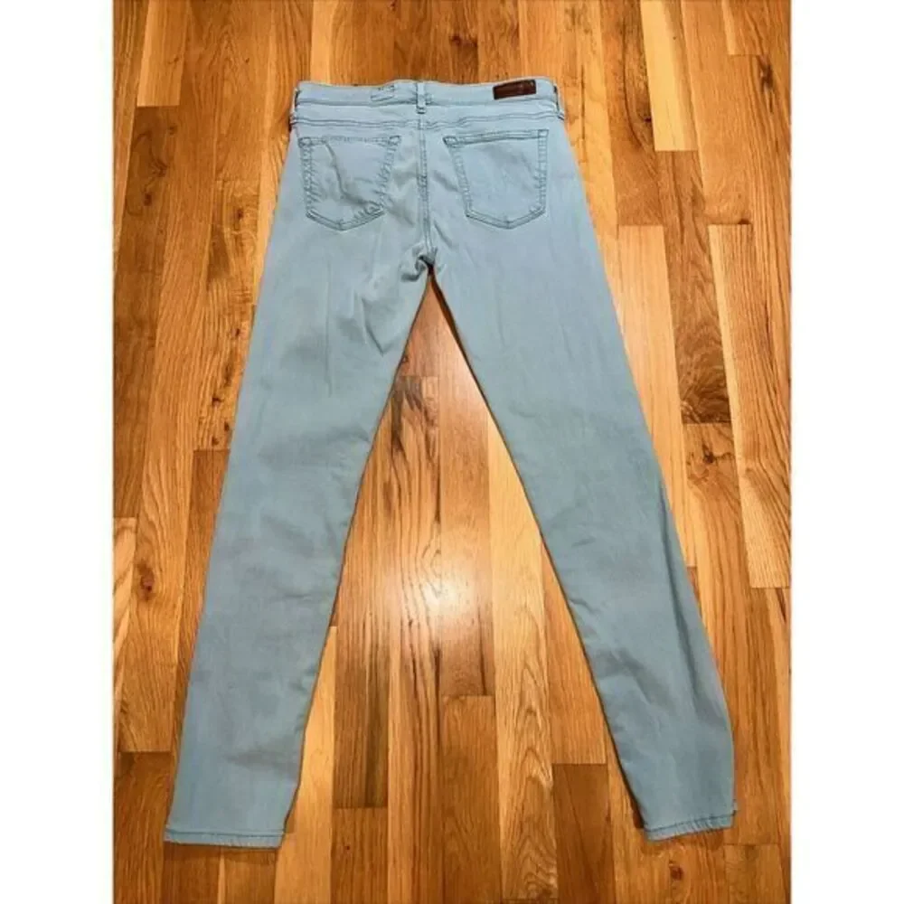 AG Adriano Goldschmied The Stevie Ankle Mint Green Jeans Slim Straight 26x28‎